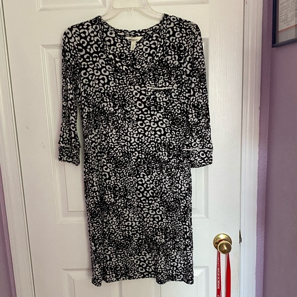 Black and White Print Soma Pijama Dress - Picture 1 of 2